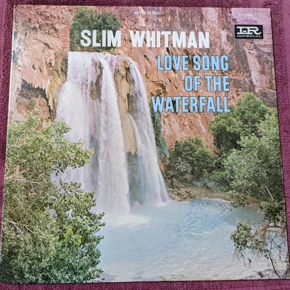 REDUCED Vintage Vinyl LP–Slim Whitman, Love Song of the Waterfall–Released 1965 - Picture 1 of 6